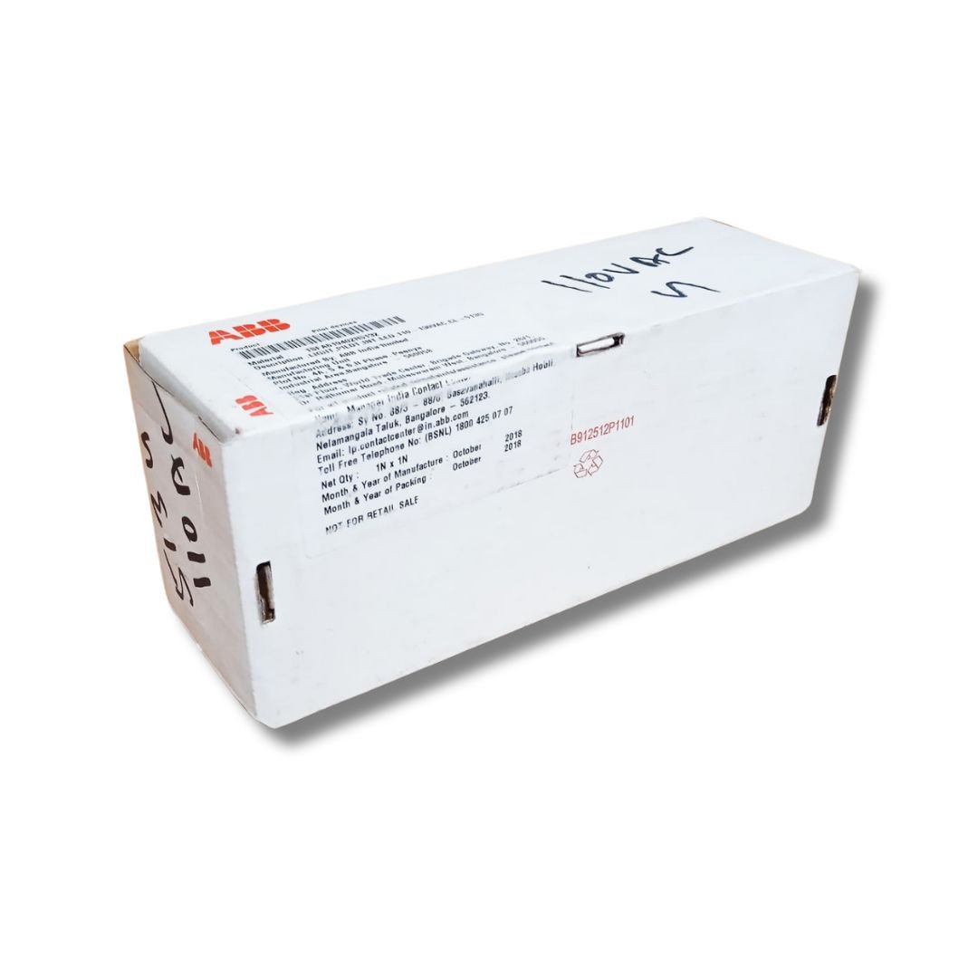 ABB_Brand_CL-513G_110-130V_A.C_Compact_Green_Pilot_Light _box_front_side