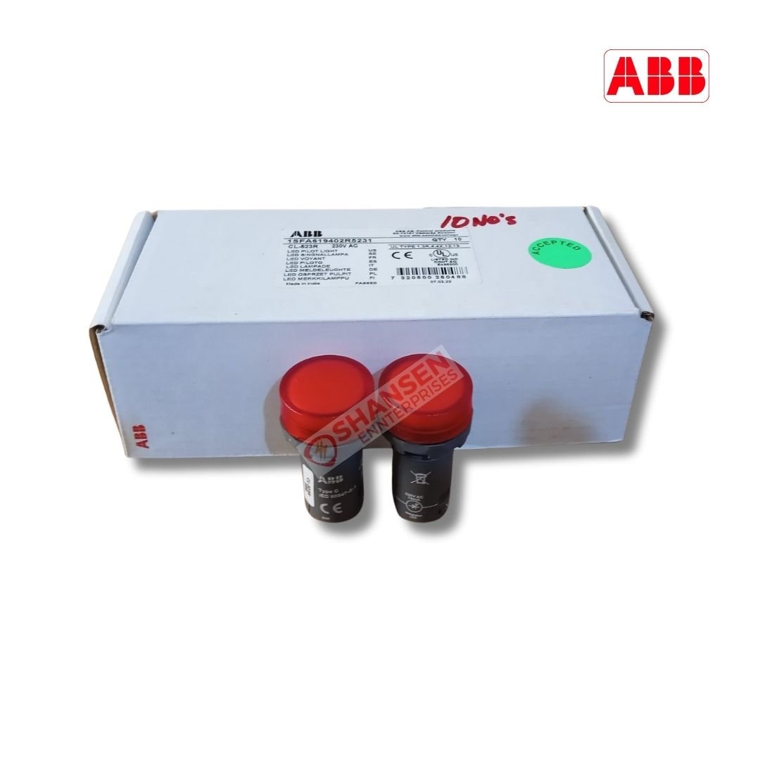 ABB Brand CL-523R 230V a.c. Pilot Light - Shansen Enterprises