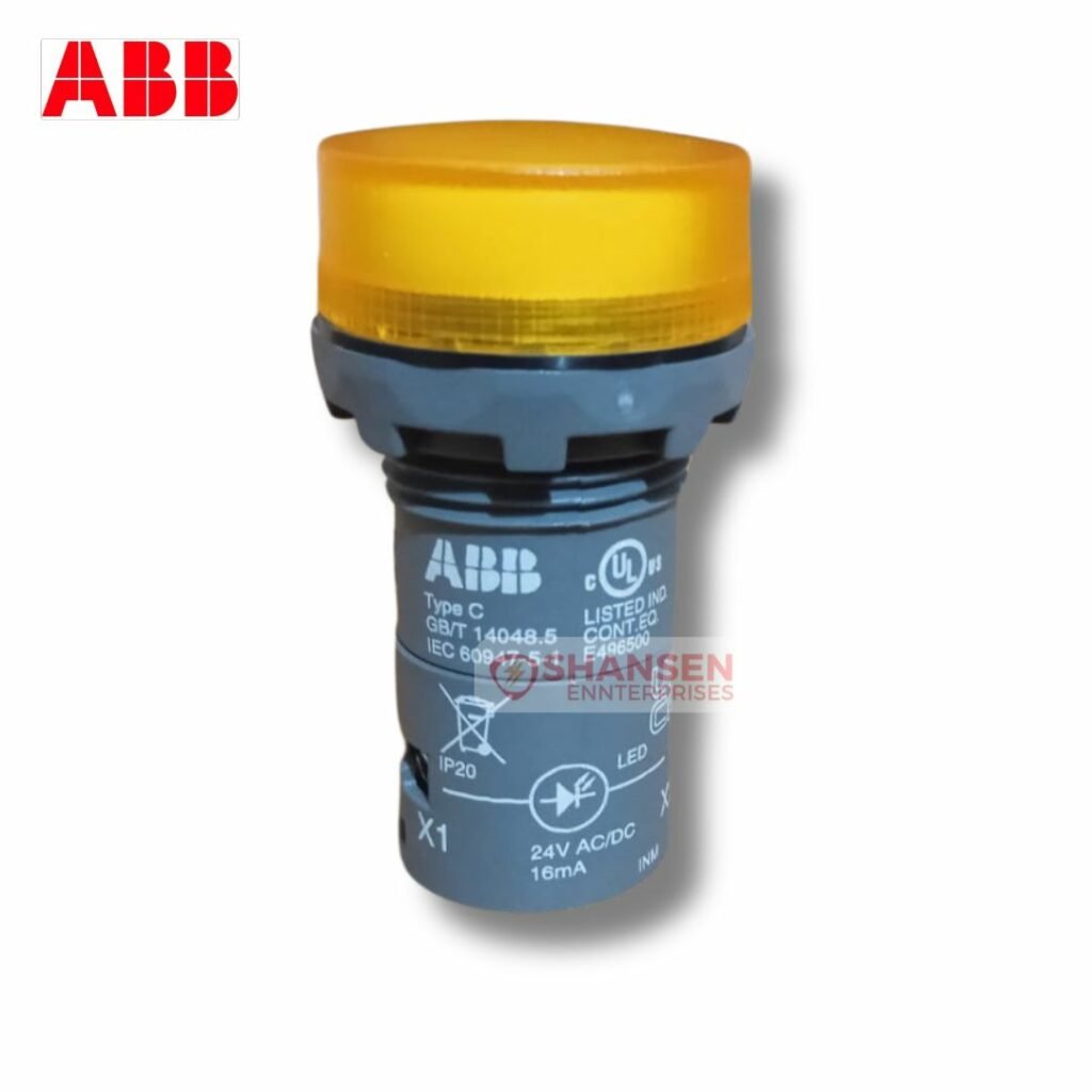 ABB Brand CL2-502A Amber Color Pilot Light