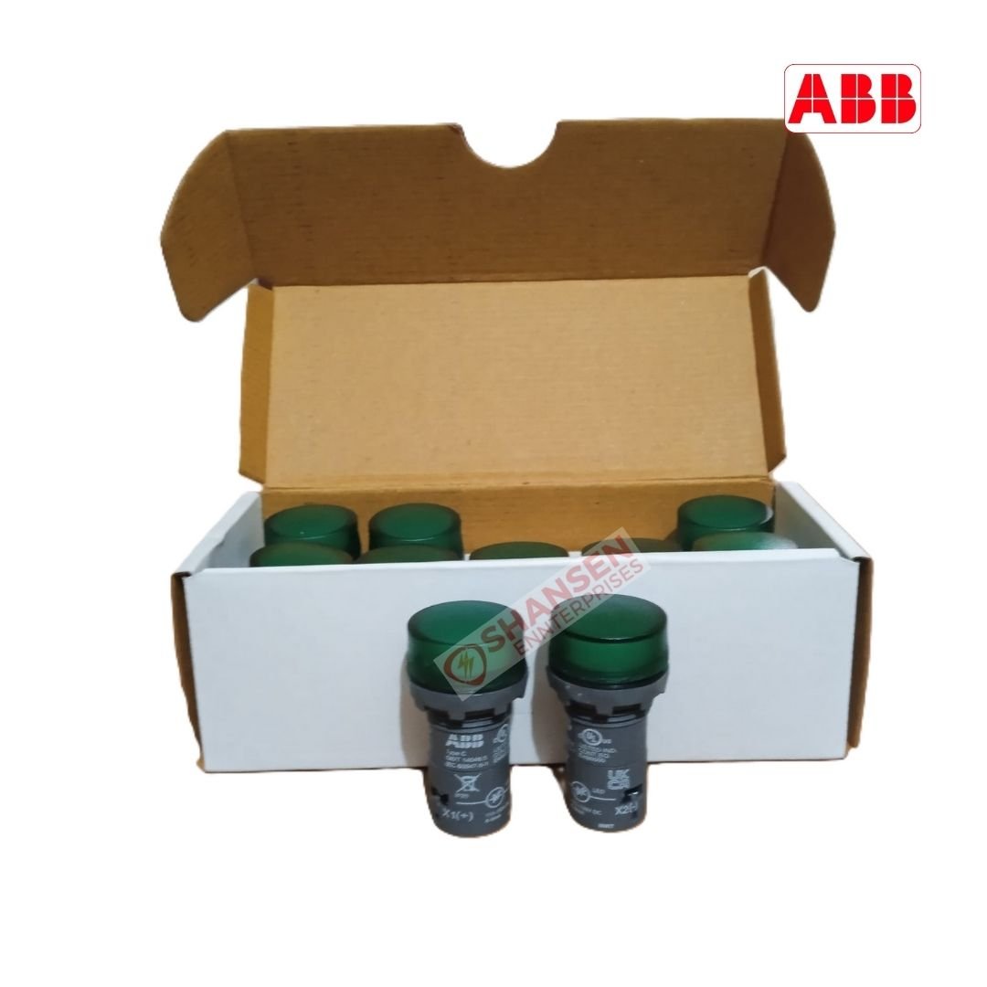 ABB Brand CL2-515G Green Illuminated Pilot Light