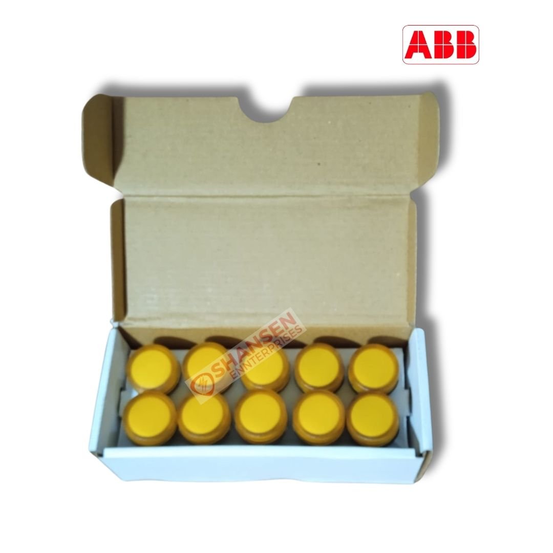 ABB_Brand_CL2-523A_Amber_230V_AC_Pilot_Light_top_angle_view