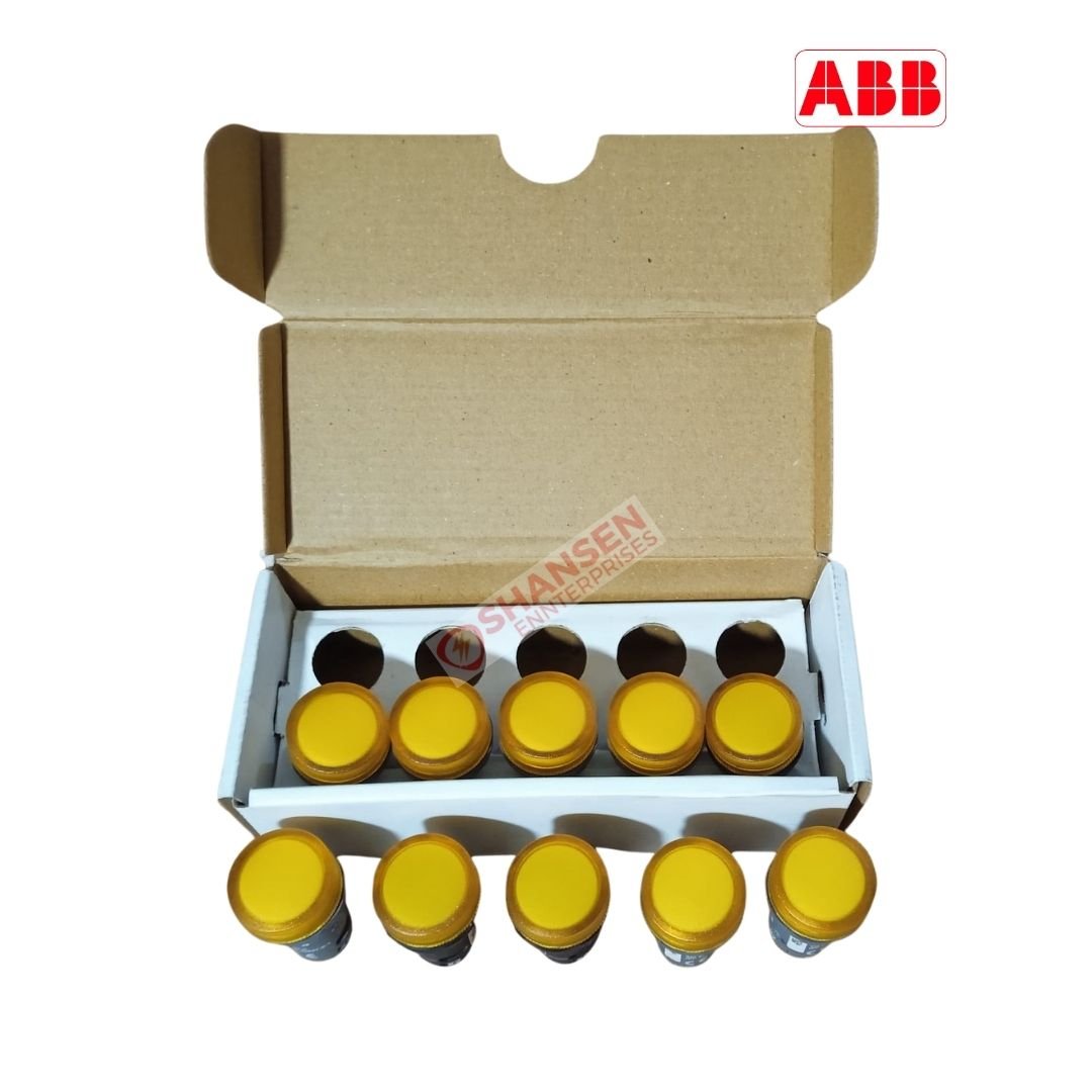 ABB_Brand_CL2-523A_Amber_230V_AC_Pilot_Light_with_open_box