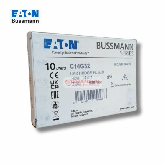 Eaton_Bussmann_Series_C14G32_Cartridge_Fuse_box_front_view