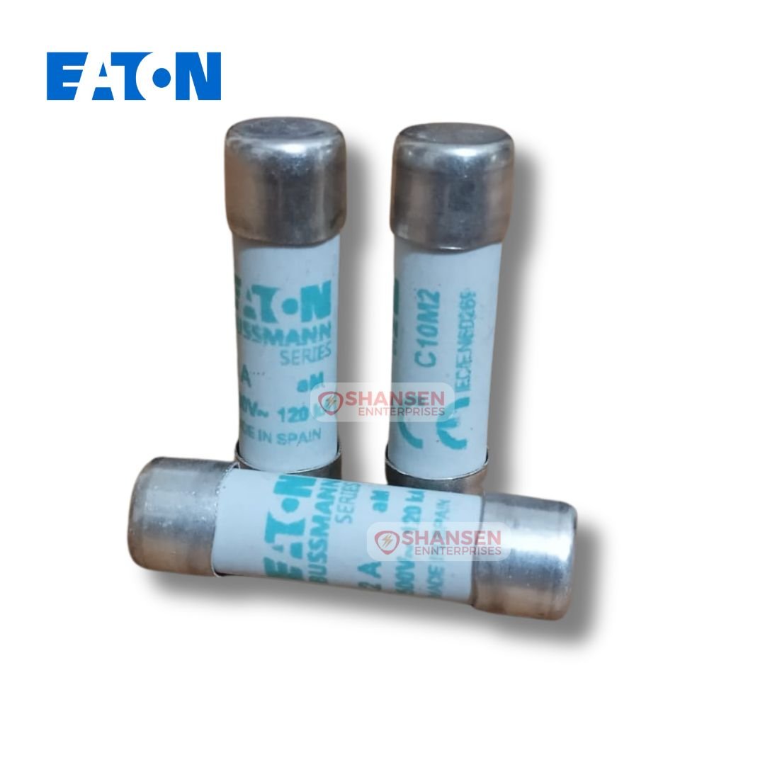 three Eaton Bussmann series fuses
