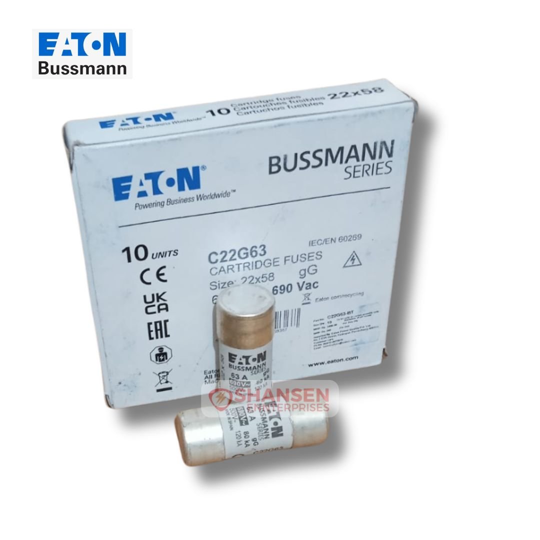 Eaton_Bussmann_Series_Low_Voltage_Cylindrical_Fuse_C22G63_box_front_view
