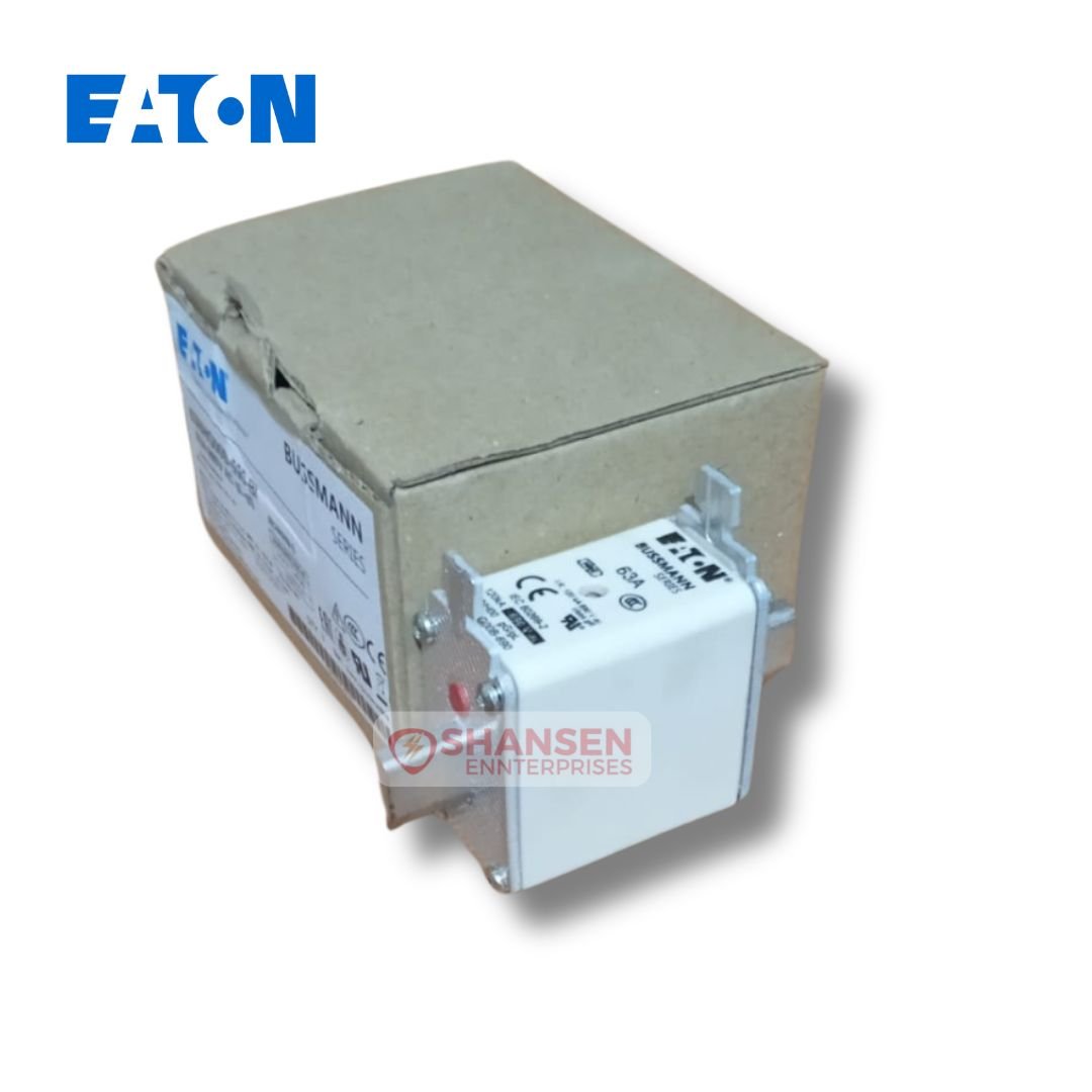 Eaton_Bussmann_Series_low_voltage_NH_Fuse_63NHG00B-690_infront_of_closed_box