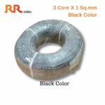 RR Kabel Ratnaflex M 3 Core X 1 Sq.mm Black Color Cable image 2