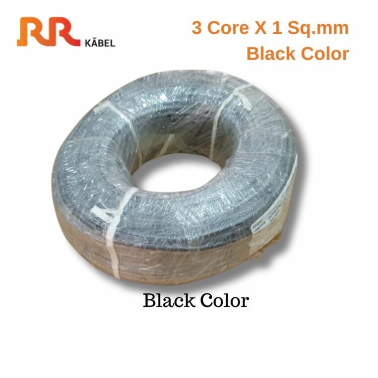 RR_Kabel_Ratnaflex_M_2_Core_X 0.75_Sq.mm_Black_Color_Cable_top_view