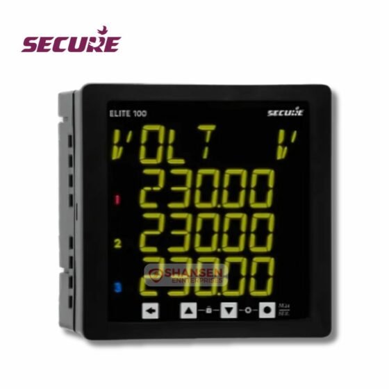 SECURE_Elite_307-2_Multiline_Three-Phase_Digital_Panel_Meter_Black