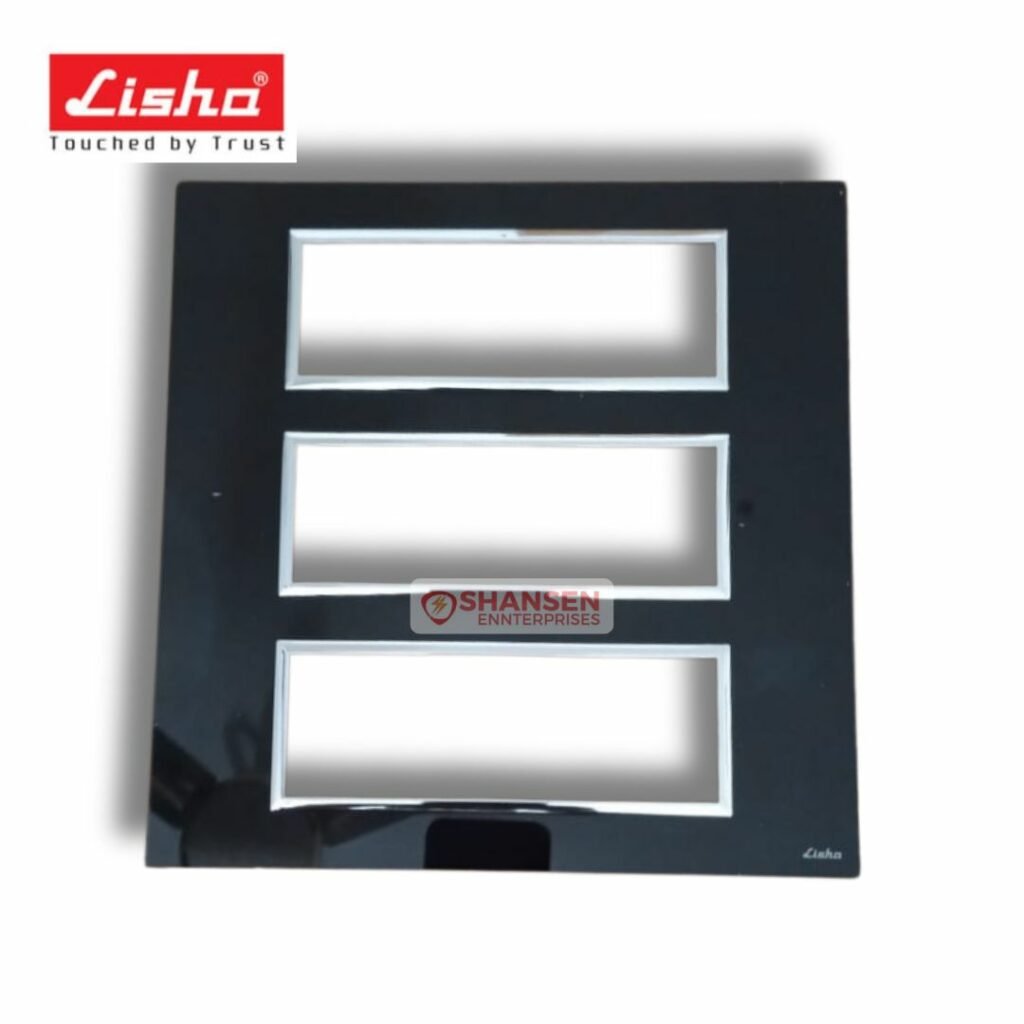 Lisha Special 7 TiNT 18 Module Carbon Black Glass Cover Plate
