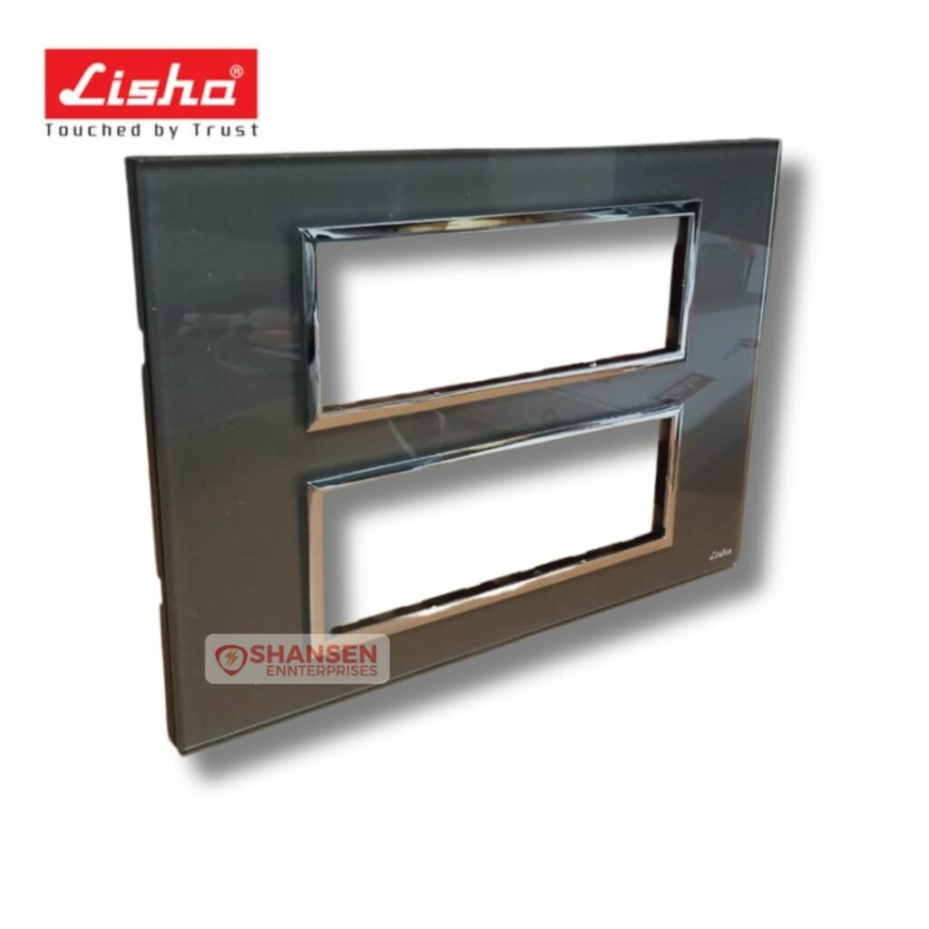 Lisha Special 7 TiNT 12 Module Graphite Grey Glass Cover Plate