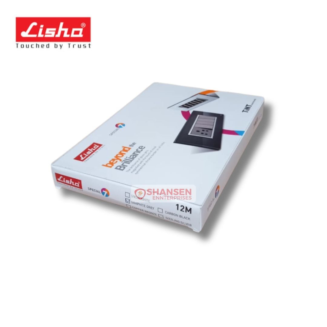 Lisha_Special_7_TiNT_12_Module_Graphite_Grey_Glass_Cover_Plate_boxed