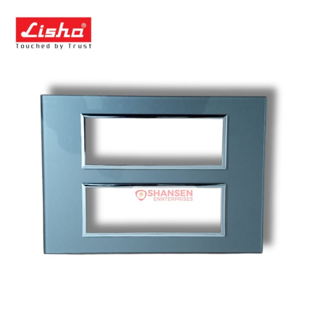 Lisha Special 7 TiNT 12 Module Graphite Grey Glass Cover Plate - Image 3