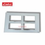 Lisha Special 7 TiNT 16 Module Sizzling Silver Color Glass Cover Plate image 1