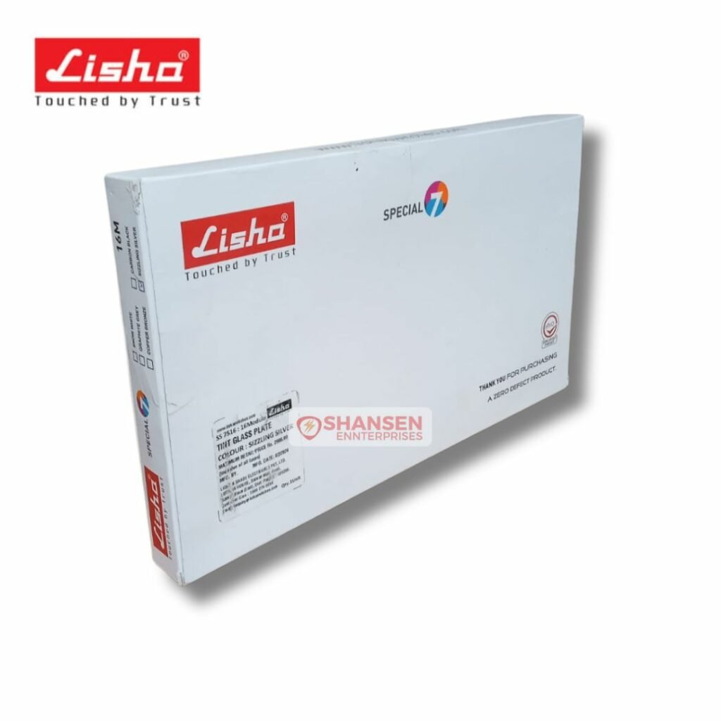 Lisha TiNT 16 Module Glass Cover Plate - Fuses and contactors