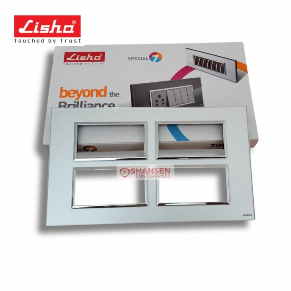 Lisha TiNT 16 Module Glass Cover Plate - Fuses and contactors