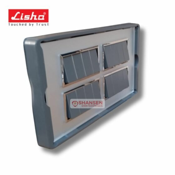 Lisha_Special_7_TiNT_16_Module_Sizzling_Silver_Color_Glass_Cover_Plate_packed_side-view