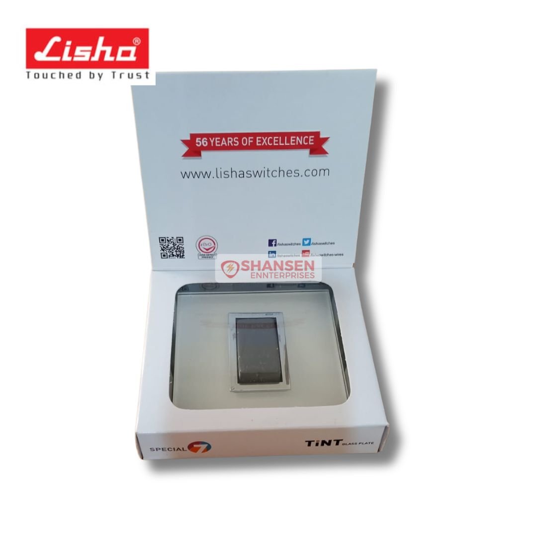 Lisha_Special_7_TiNT_1_Module_Snow_White_Color_Glass_Cover_Plate_open_box-top_view