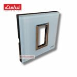 Lisha Special 7 TiNT 1 Module Snow White Color Glass Cover Plate image 2