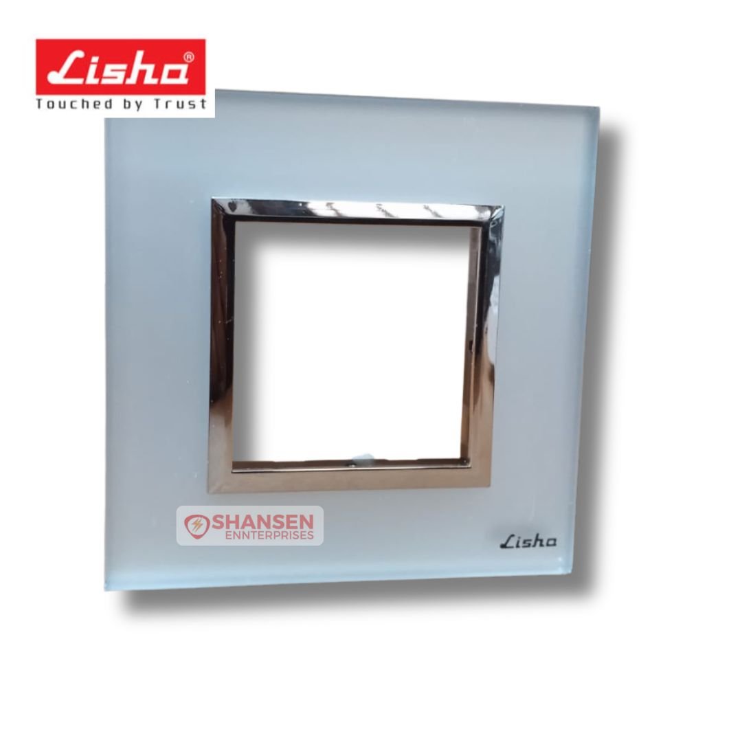Lisha Special 7 TiNT 2 Module Sizzling Silver Glass Cover Plate