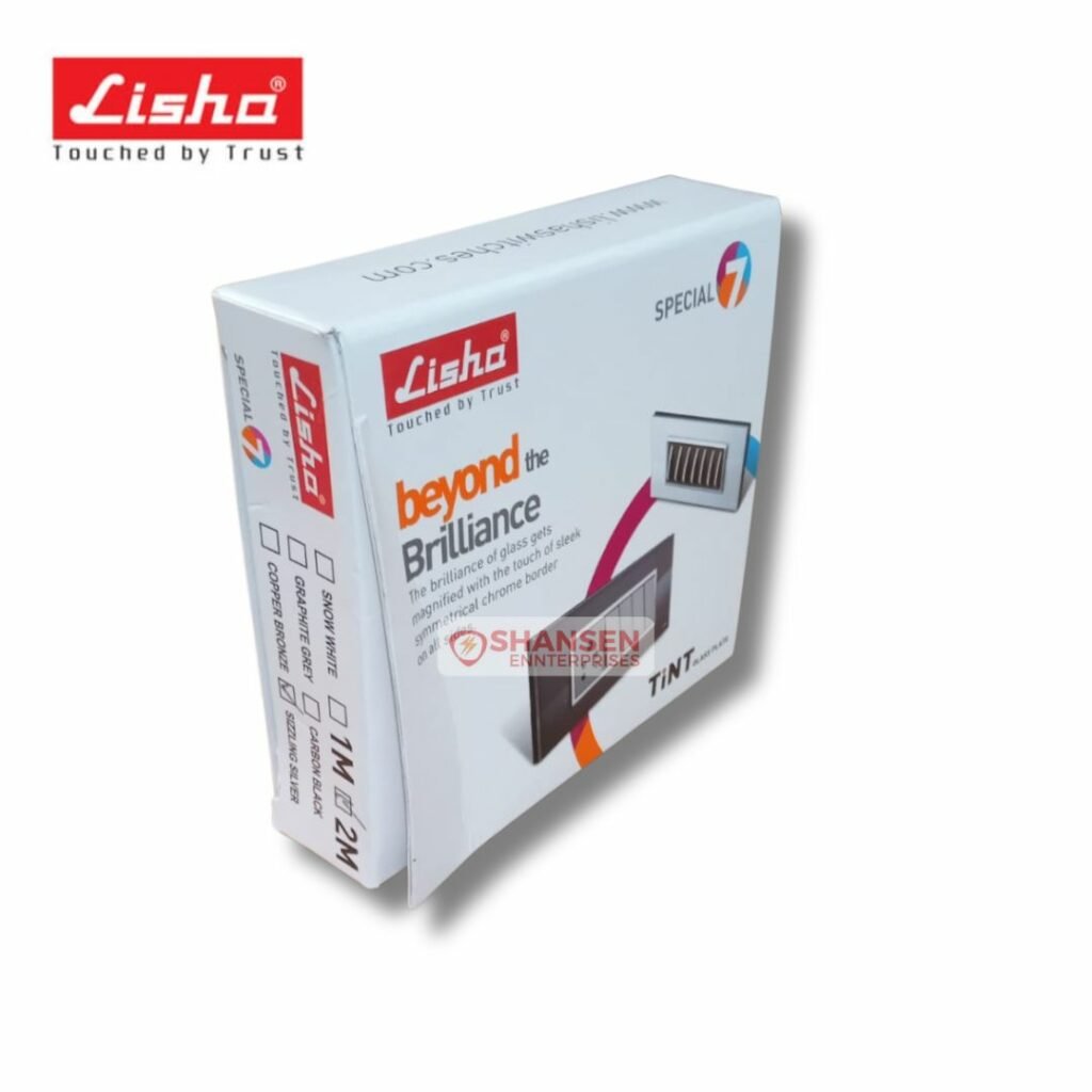 Lisha TiNT 2 Module Glass Cover Plate - Shansen Enterprises