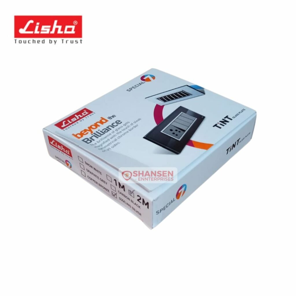 Lisha TiNT 2 Module Glass Cover Plate - Shansen Enterprises