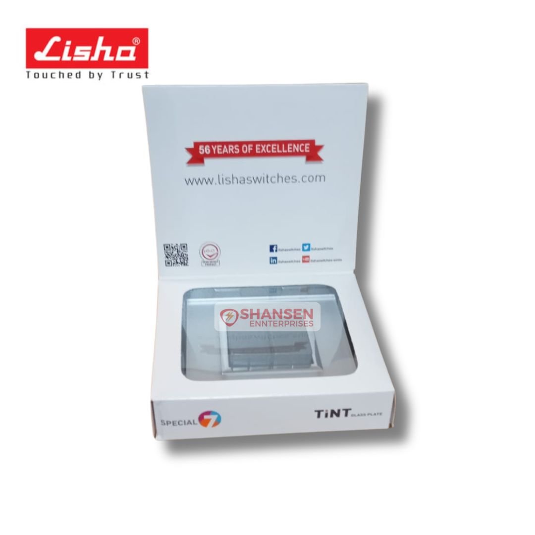 Lisha_Special_7_TiNT_2_Module_Sizzling_Silver_Glass_Cover_Plate_open_box