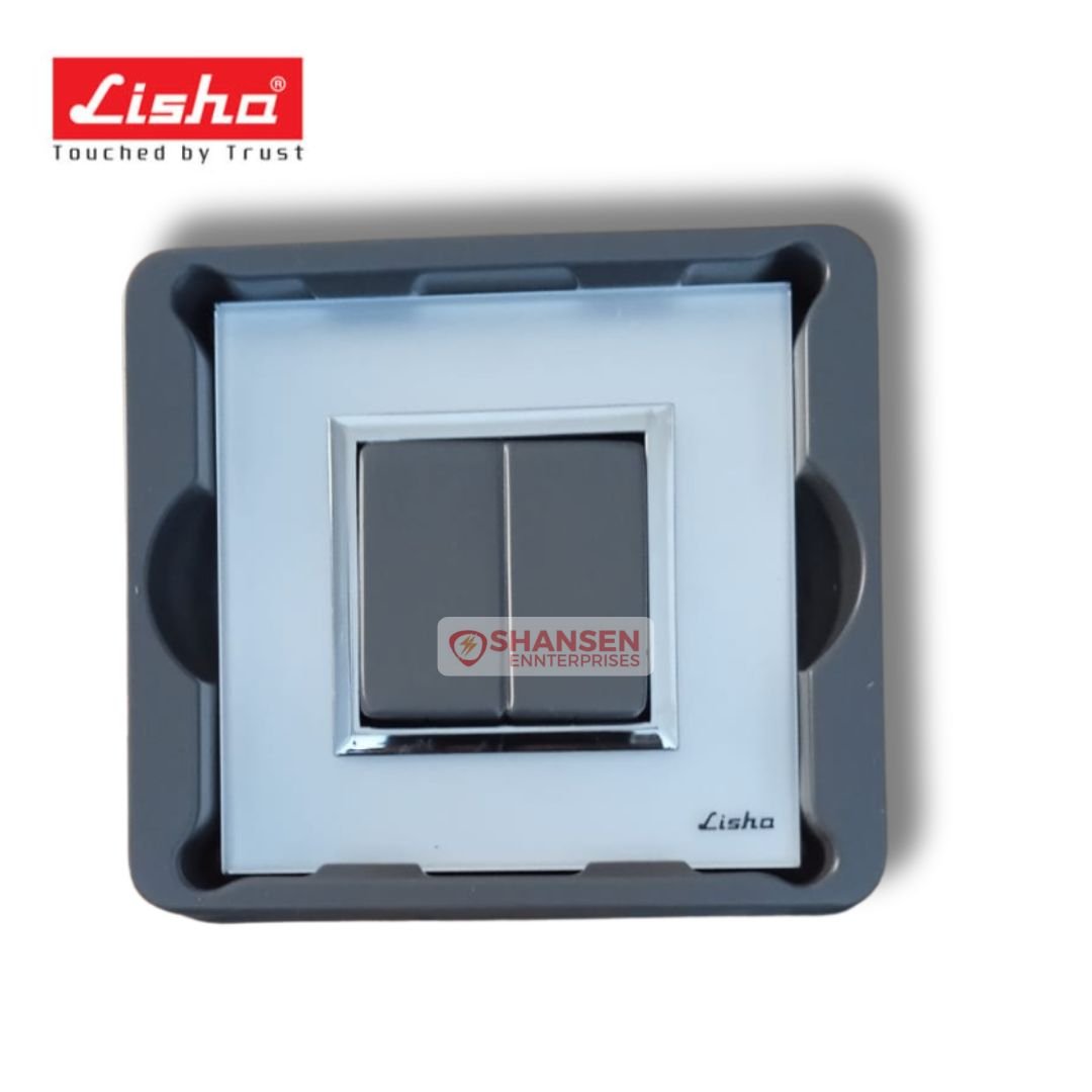 Lisha_Special_7_TiNT_2_Module_Sizzling_Silver_Glass_Cover_Plate_packed