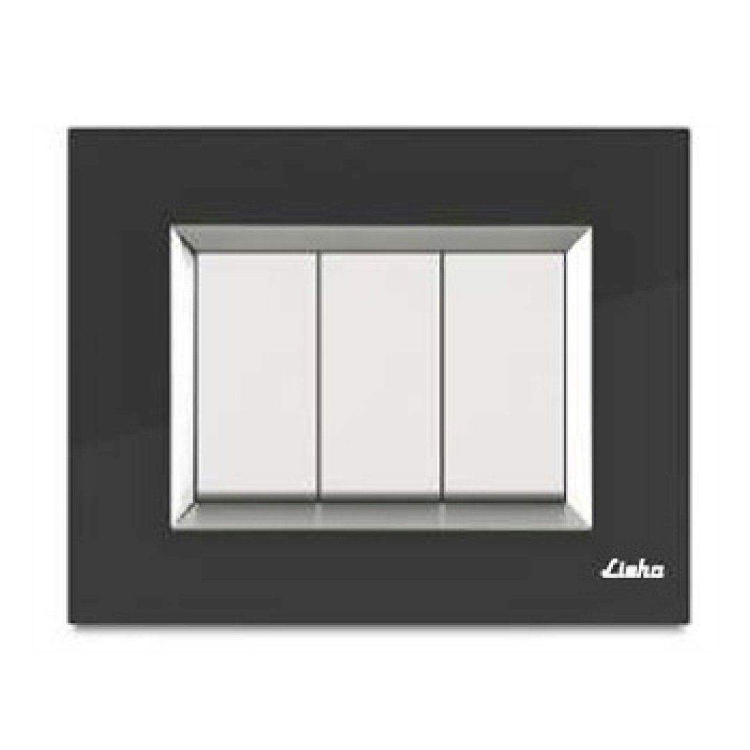 Lisha_Special_7_TiNT_3_Module_Carbon_Black_Glass_Cover_Plate-with_switches