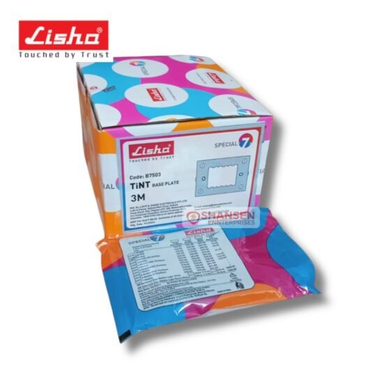Lisha Special 7 TiNT 3-Module Glass Cover Plate