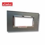 Lisha Special 7 TiNT 4 Module Graphite Grey Glass Cover Plate image 1