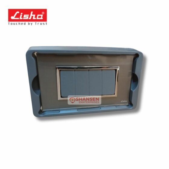 Lisha_Special_7_TiNT_4_Module_Graphite_Grey_Glass_Cover_Plate_pack-front_view