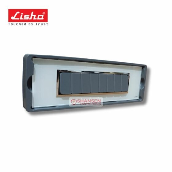 Lisha Special 7 TiNT 8 Module Snow White Glass Cover Plate