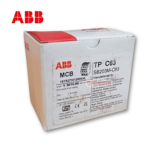 ABB_SB203M-C63_Miniature_Circuit_Breaker _box