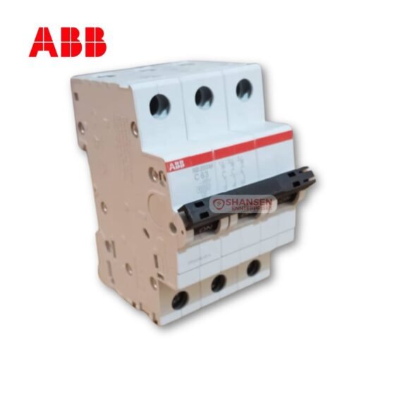 ABB SB203M-C63 3 Pole Miniature Circuit Breaker 63A - Available at Shansen Enterprises Coimbatore