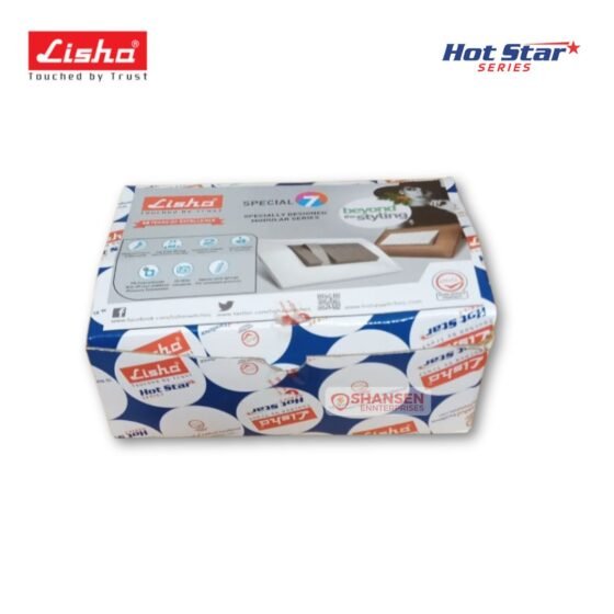 Lisha 1 Way White Ticino Switch_bulk_box-top-view