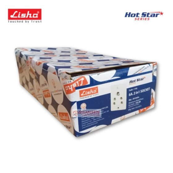 Lisha 6A 1in1 Socket – Master Box Packaging View | Hotstar Series by Shansen Enterprises