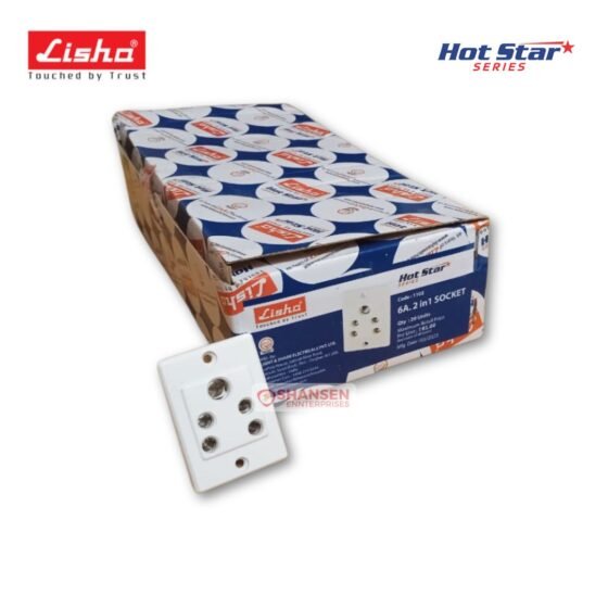 Lisha 6A 1in1 Socket with master box packaging from Hotstar Series, available at Shansen Enterprises
