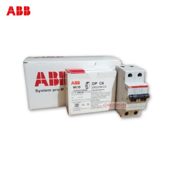 ABB SB202M-C6 Miniature Circuit Breaker 2P 6A with Box - Shansen Enterprises Coimbatore