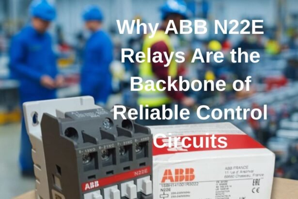 Featured image of ABB N22E relay with box in an automation factory with engineers in background – Shansen Enterprises