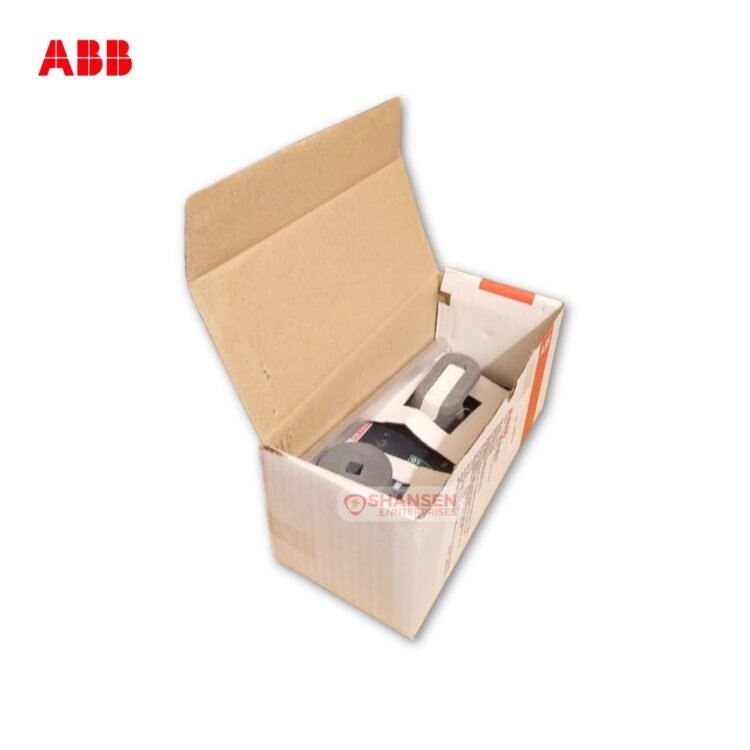 ABB RHE Rotary Handle Mechanism T4-T5 inside open packaging by Shansen Enterprises