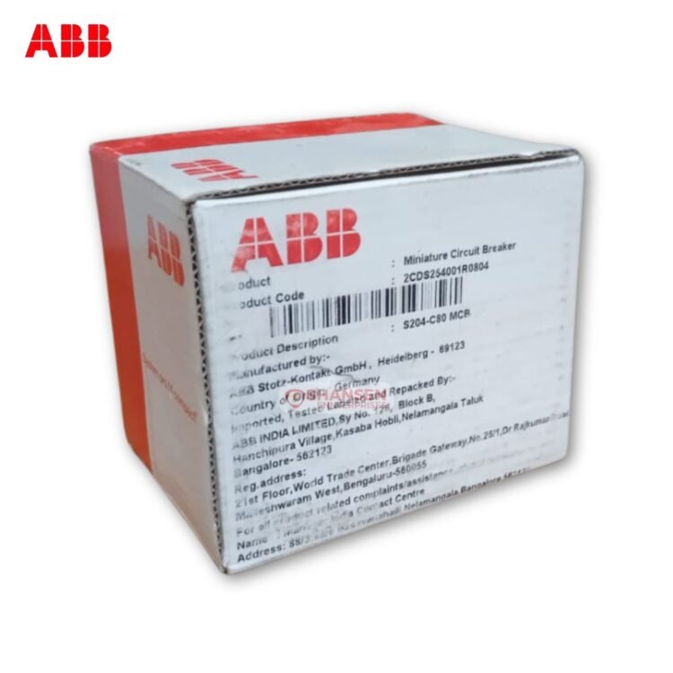 ABB S204-C80 Miniature Circuit Breaker Original Box Packaging – Shansen Enterprises
