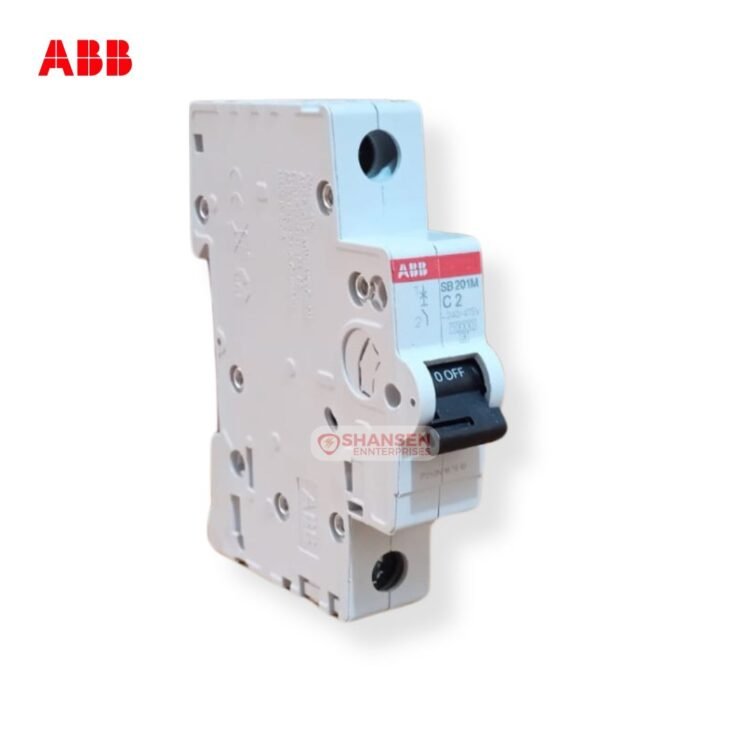 ABB SB201M‑C2 1‑Pole 2 A C‑Curve Miniature Circuit Breaker