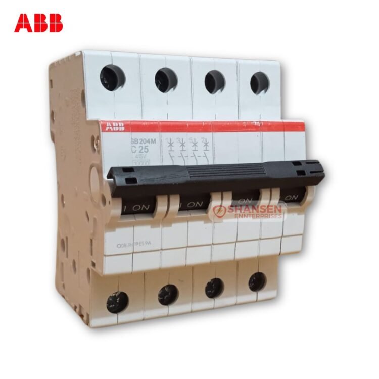 ABB SB204M-C25 4 Pole MCB 25A – Shansen Enterprises
