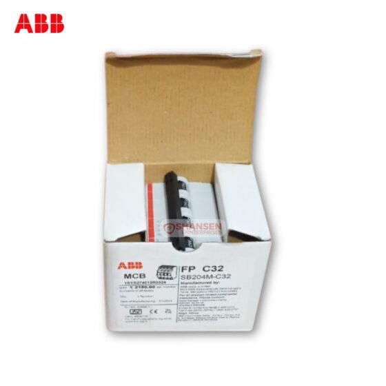 ABB SB204M-C32 miniature circuit breaker in its ABB-branded box, displayed by Shansen Enterprises