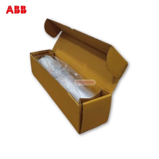 ABB 20 kVAr cylindrical capacitor securely packed inside open carton box
