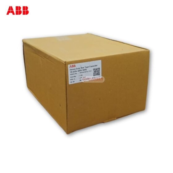 ABB 15 kVAr Heavy Duty Capacitor Packaging Box with Label – Supplied by Shansen Enterprises India
