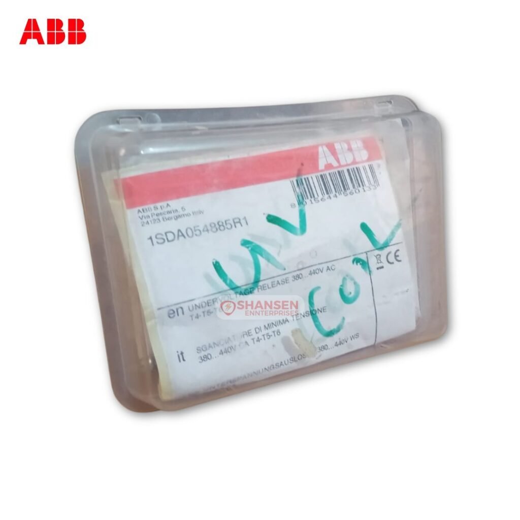 ABB UVR T4-T5-T6 Undervoltage Release Original Packaging Label with Product ID 1SDA054885R1