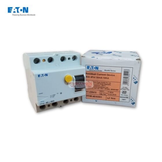 Eaton PFIM 40A 4-pole RCCB with original packaging from Shansen Enterprises