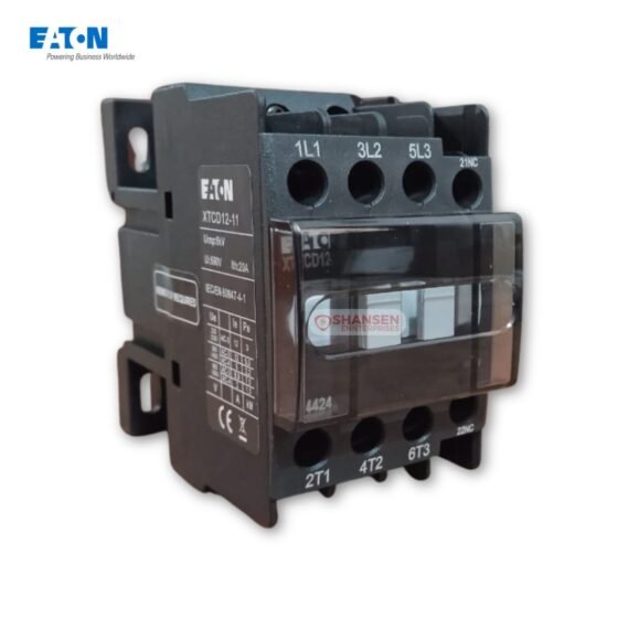 Eaton XTCD12-11 AC Contactor - 3-pole, 20A industrial control device with auxiliary contacts